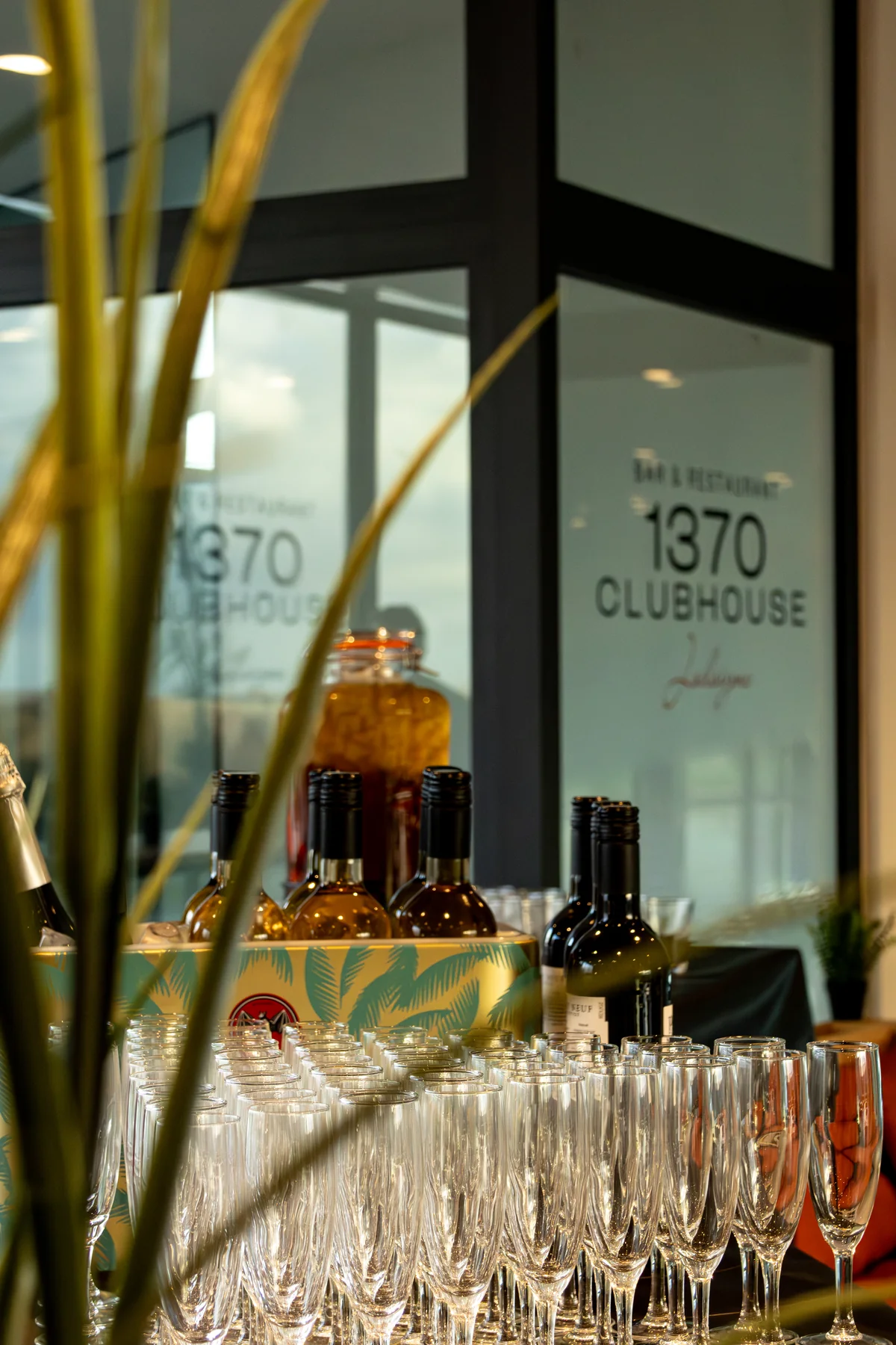 1370 Clubhouse brand and hospitality detail