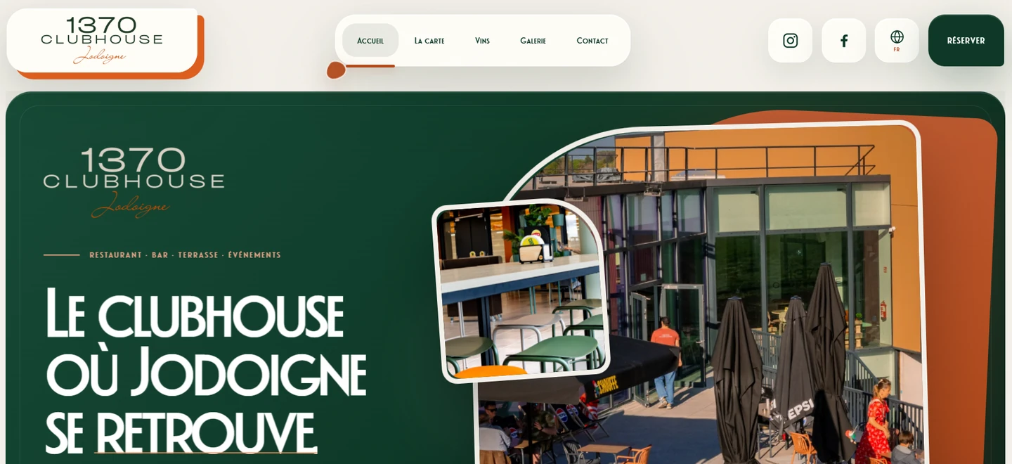 1370 Clubhouse website home page