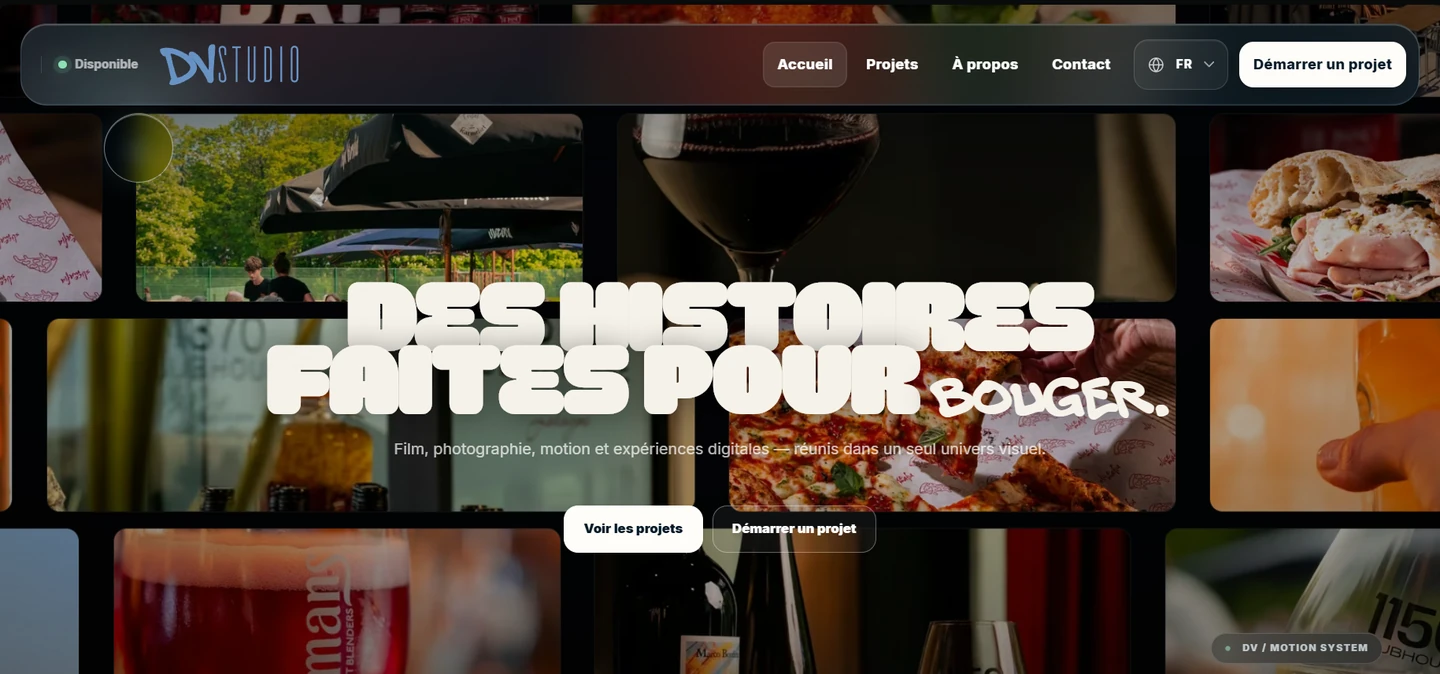 DVSTUDIO website home page